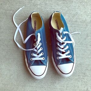 Converse blue shoes
